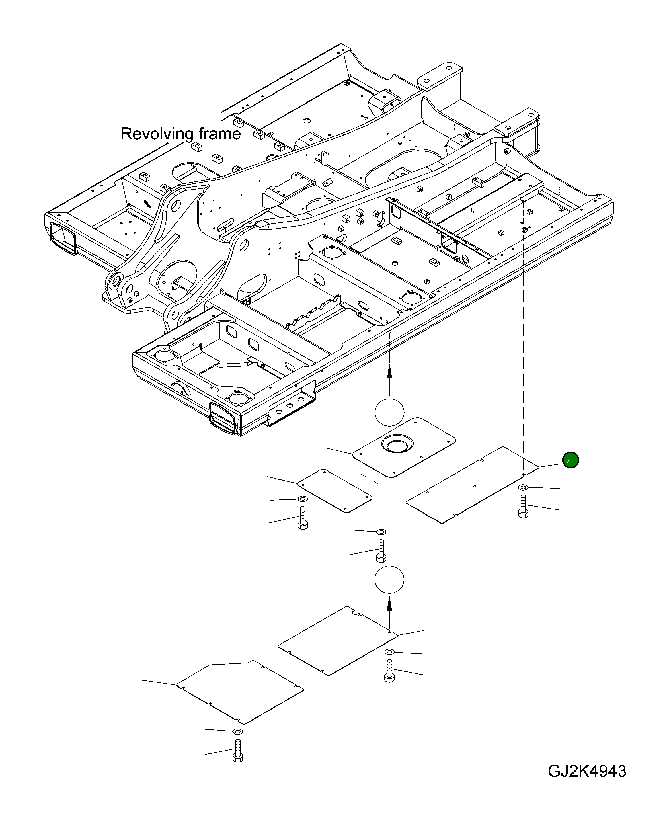 Крышка 20K-54-33111 Komatsu