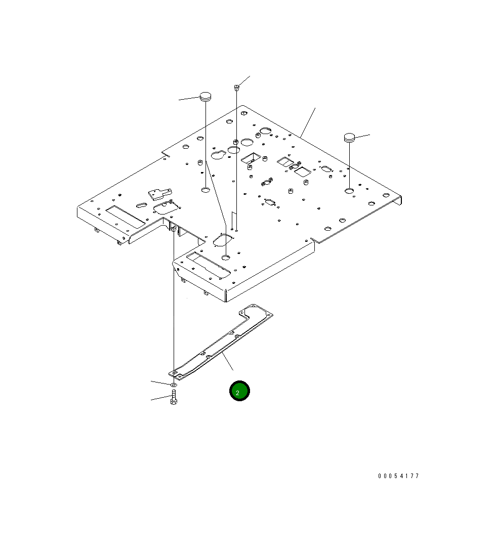 Крышка 23B-54-32512 Komatsu
