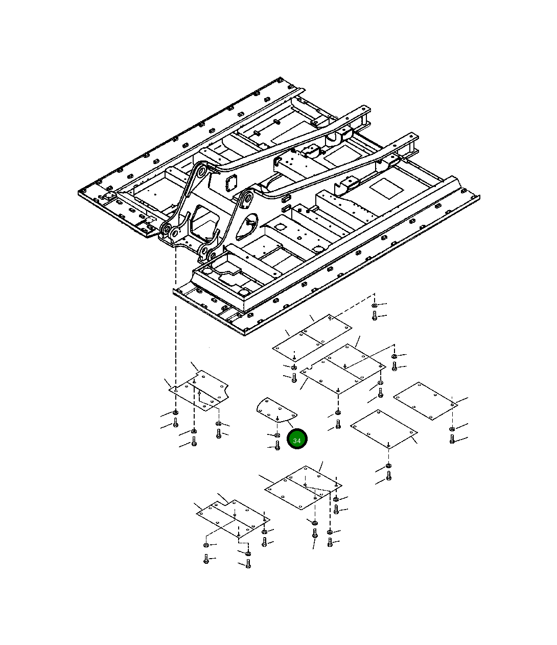 Крышка 207-54-A1450 Komatsu