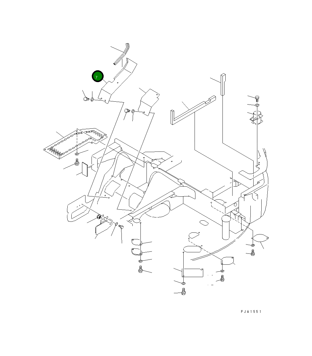 Крышка 21W-46-21250 Komatsu