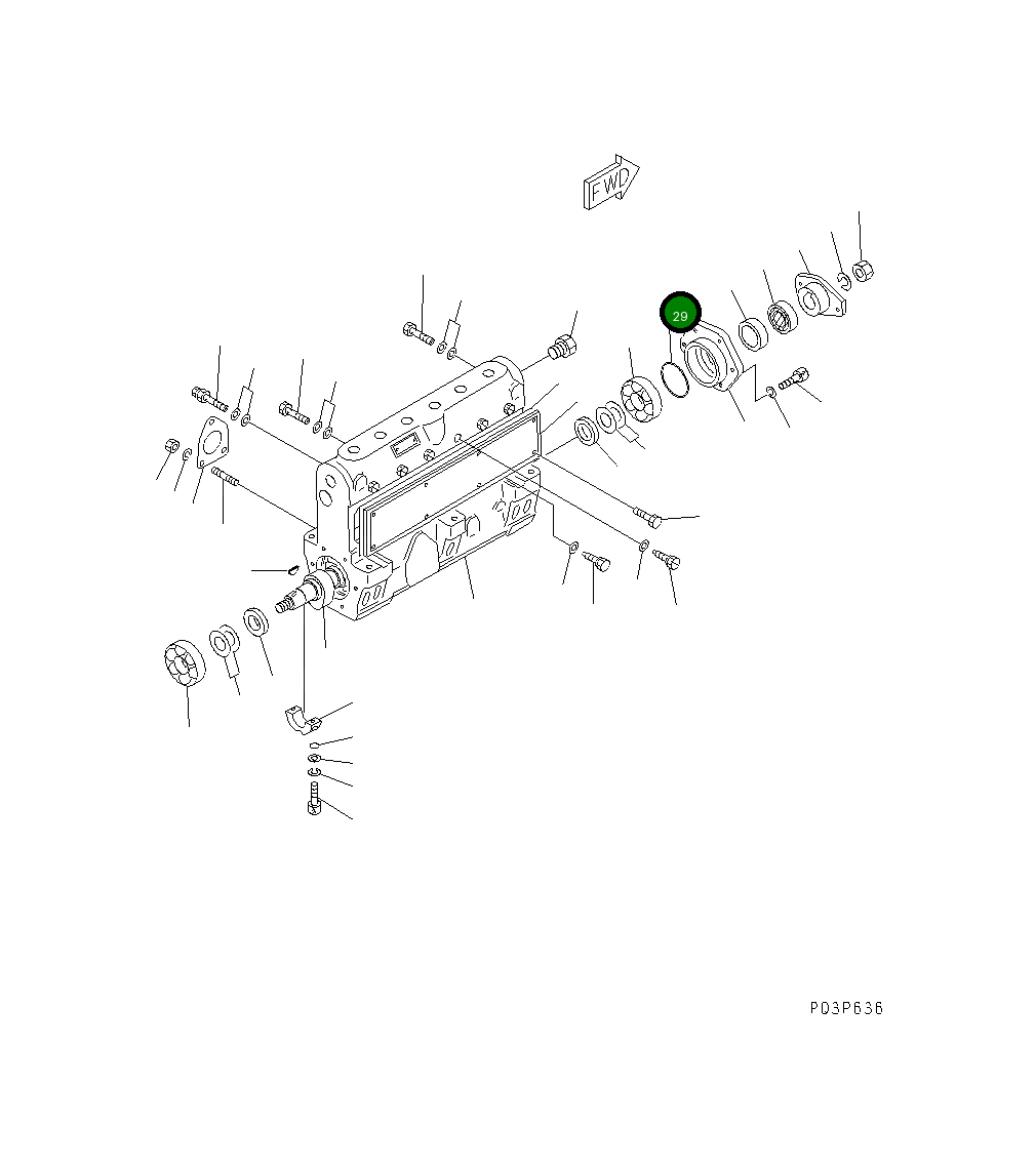 Кольцо уплотнительное (O-Ring) DK029637-6010 Komatsu