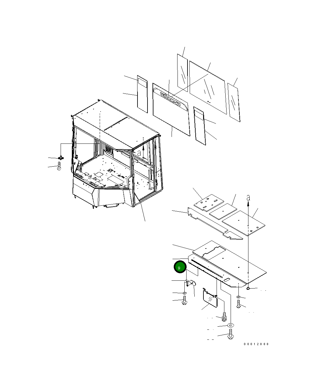 Крышка 418-923-3491  Komatsu