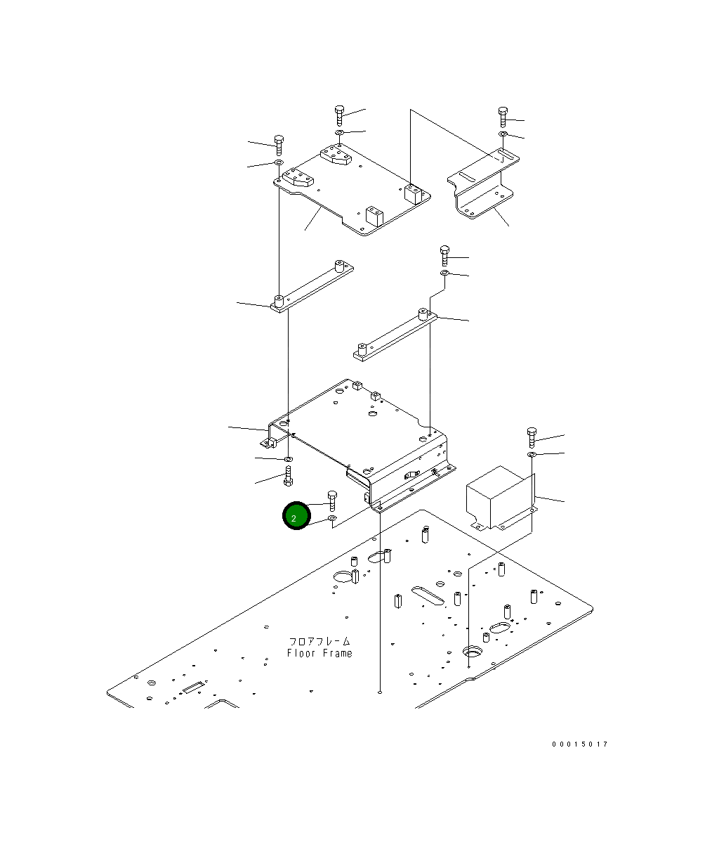 Болт 01010-D1235 Komatsu