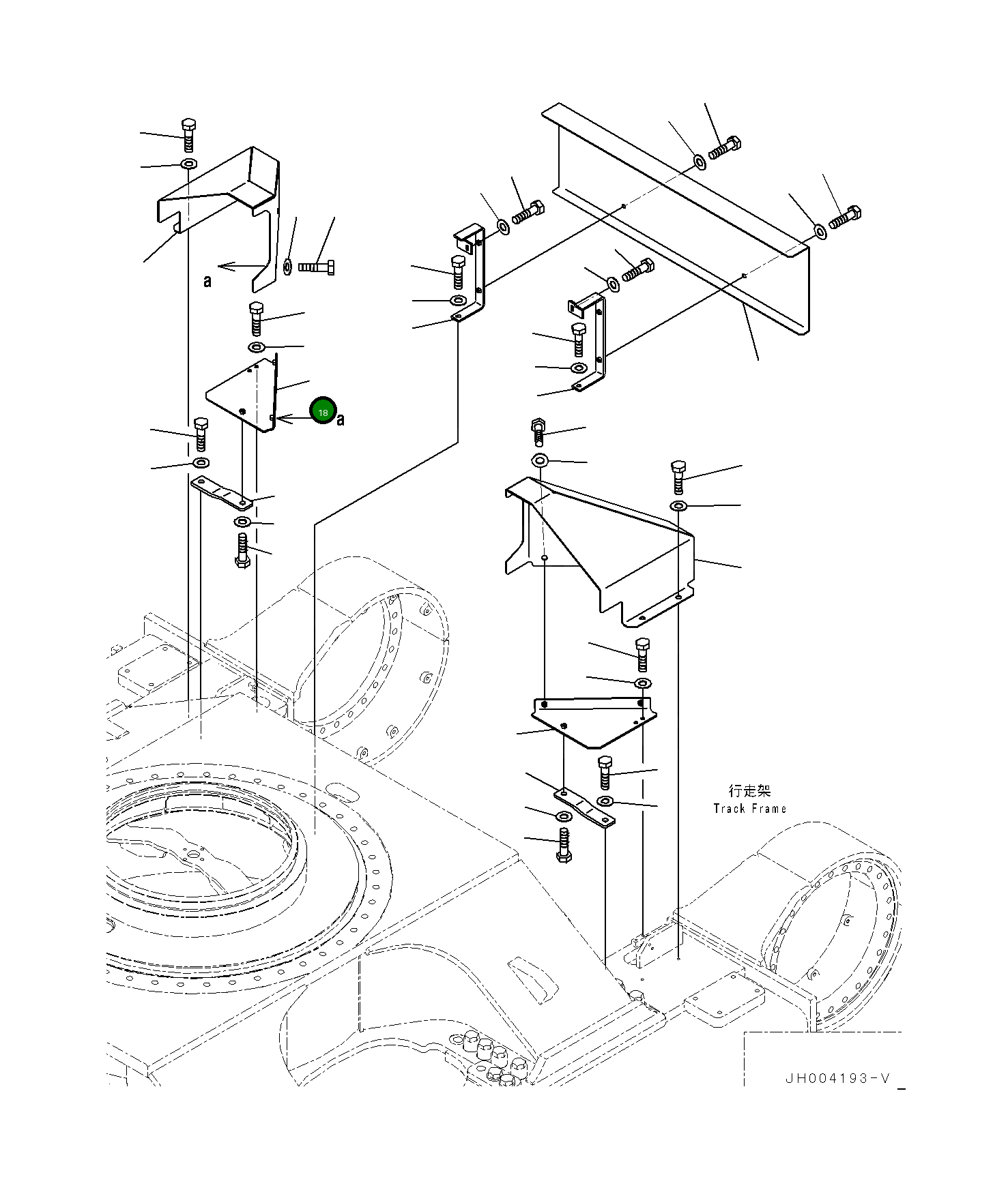 Крышка 21M-30-33140 Komatsu
