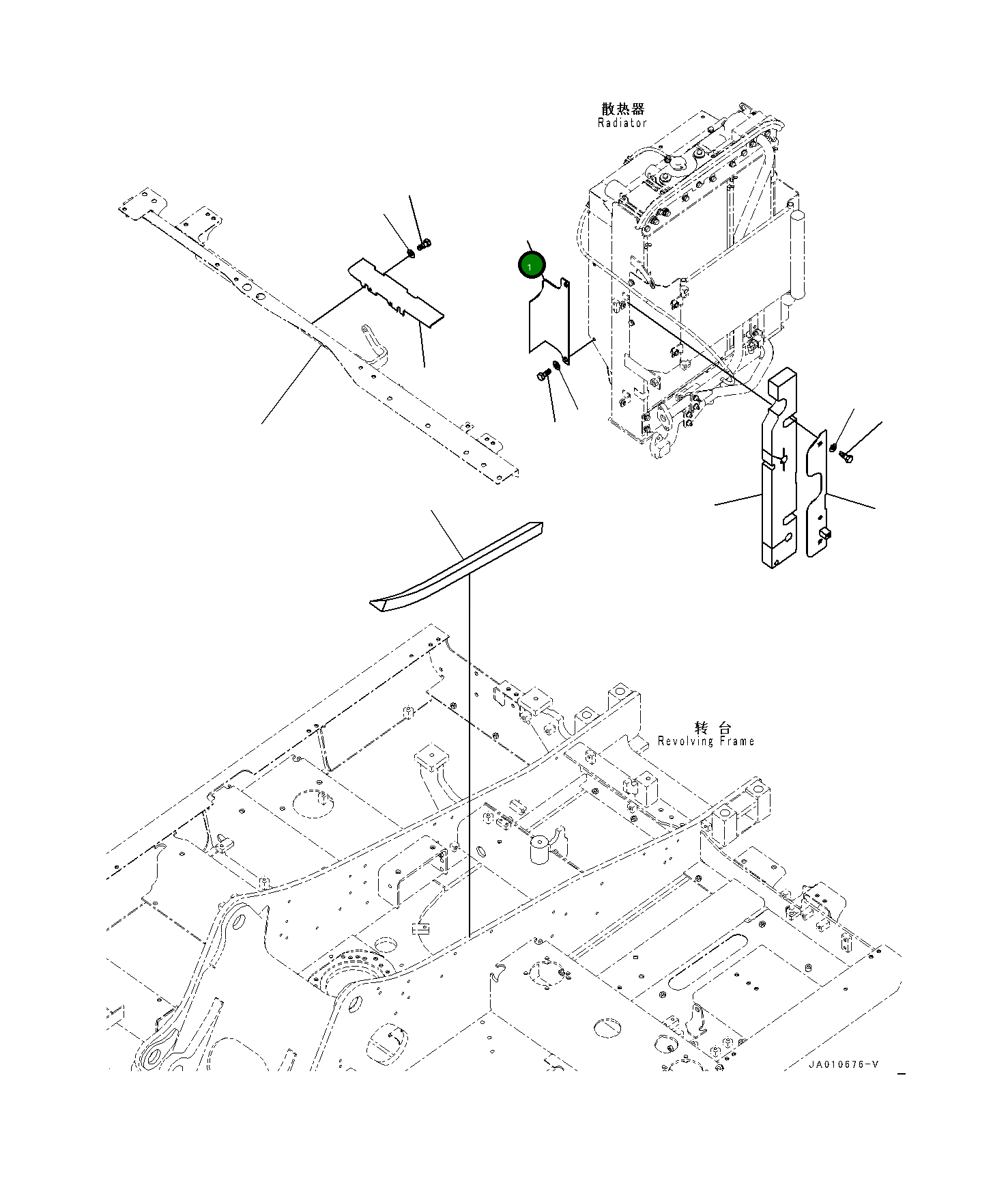 Крышка 203-54-12780 Komatsu