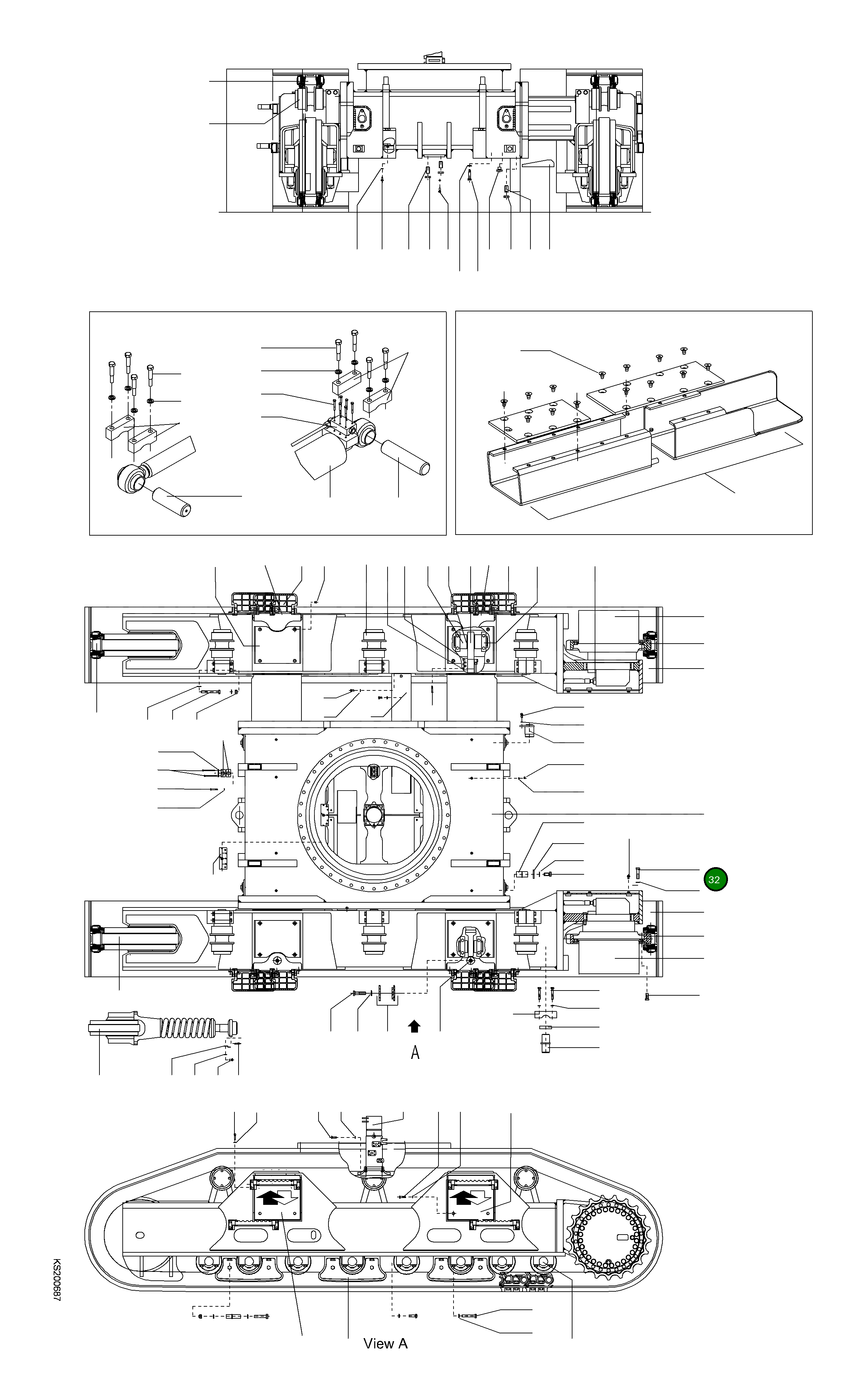Болт 208-30-KB480 Komatsu