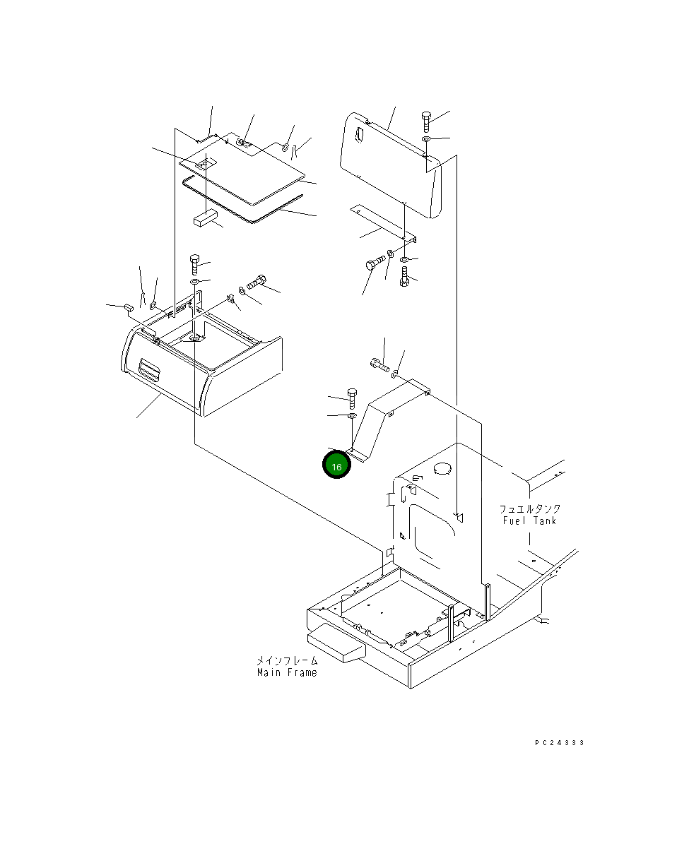 Крышка 207-54-62320 Komatsu