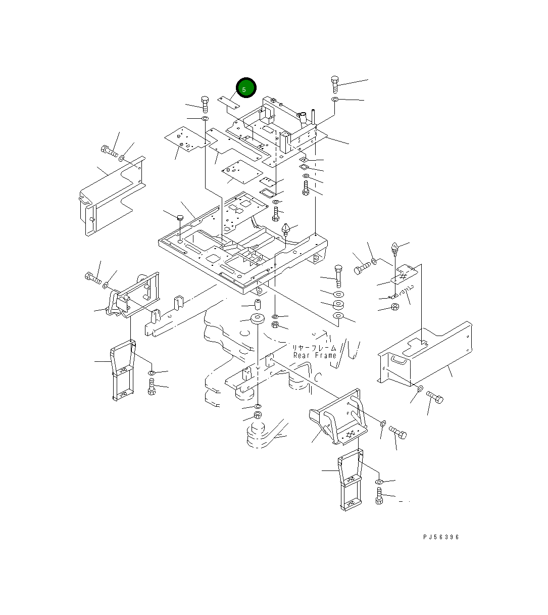 Крышка 235-54-31261 Komatsu