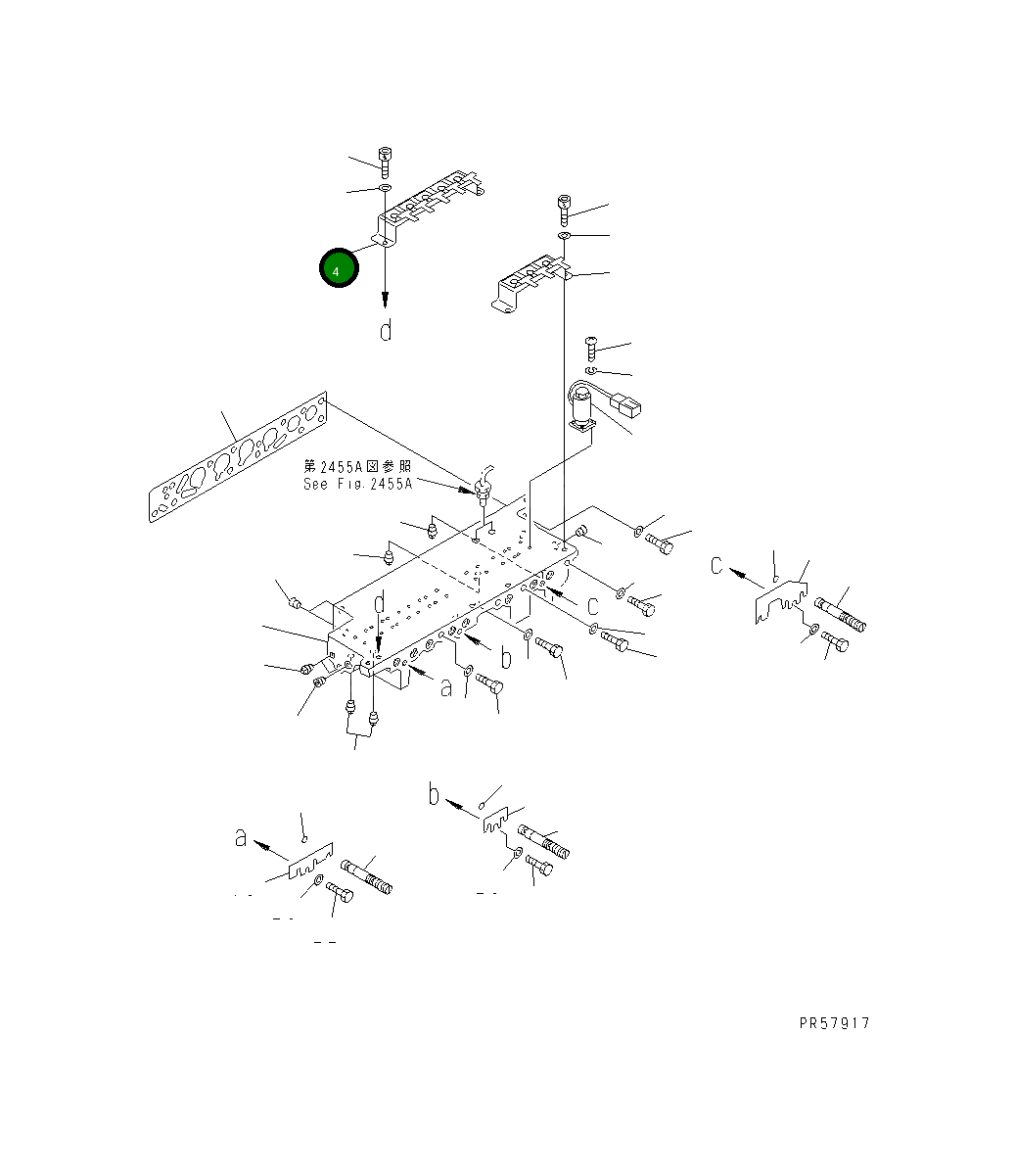 Крышка 235-15-17440  Komatsu