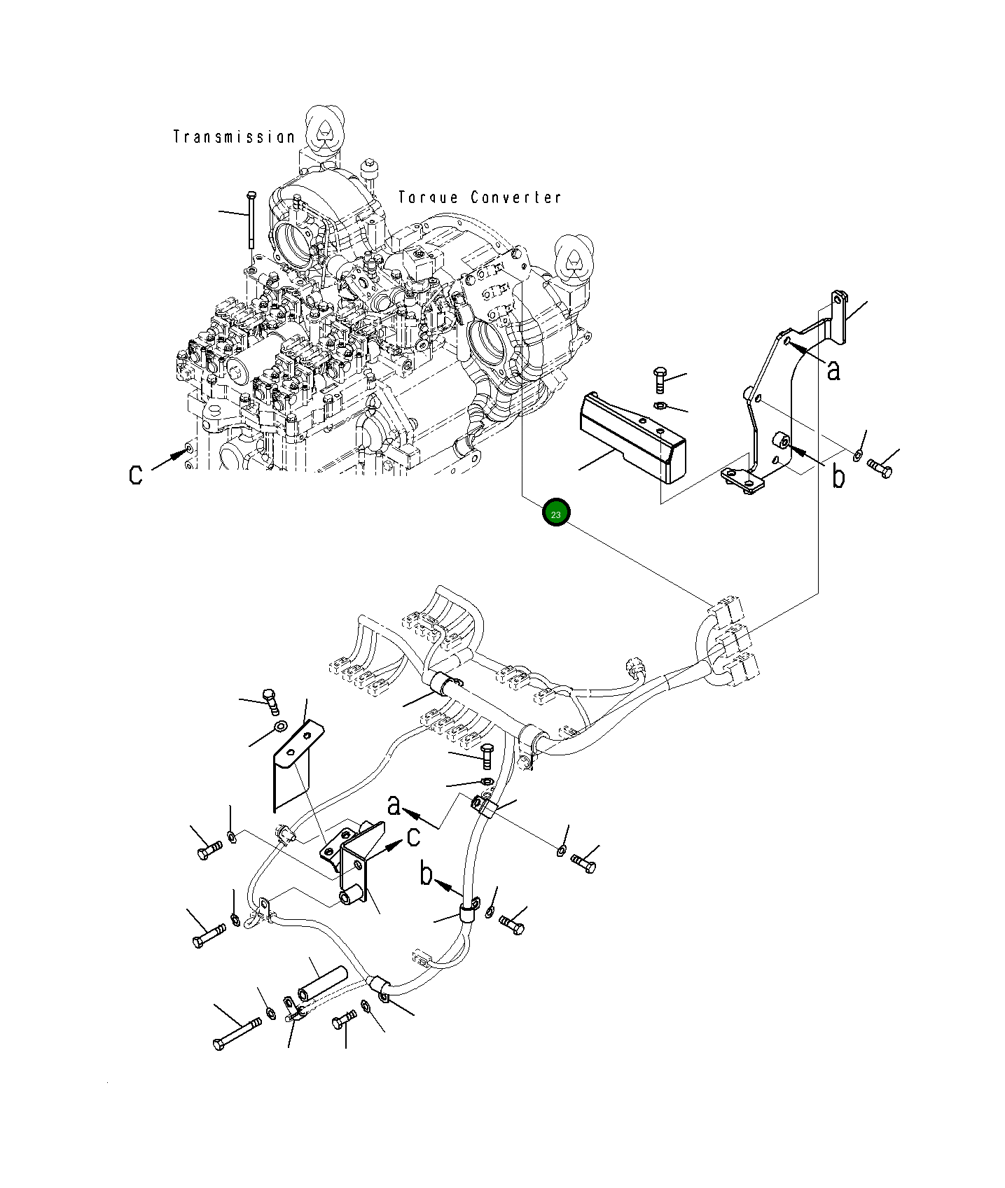 Крышка 23H-06-12011 Komatsu
