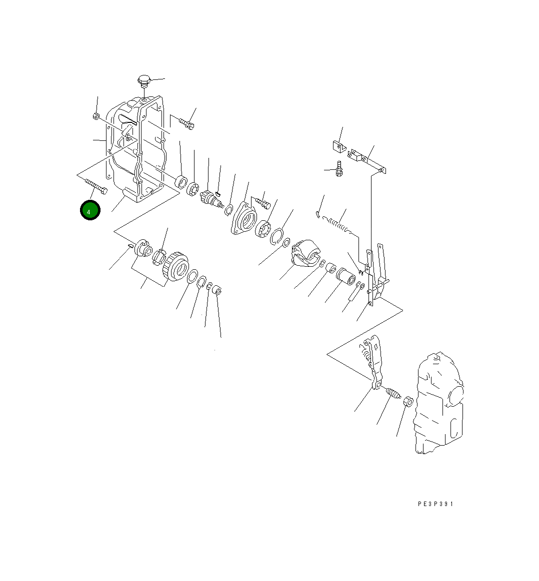 Болт DK154013-7400 Komatsu