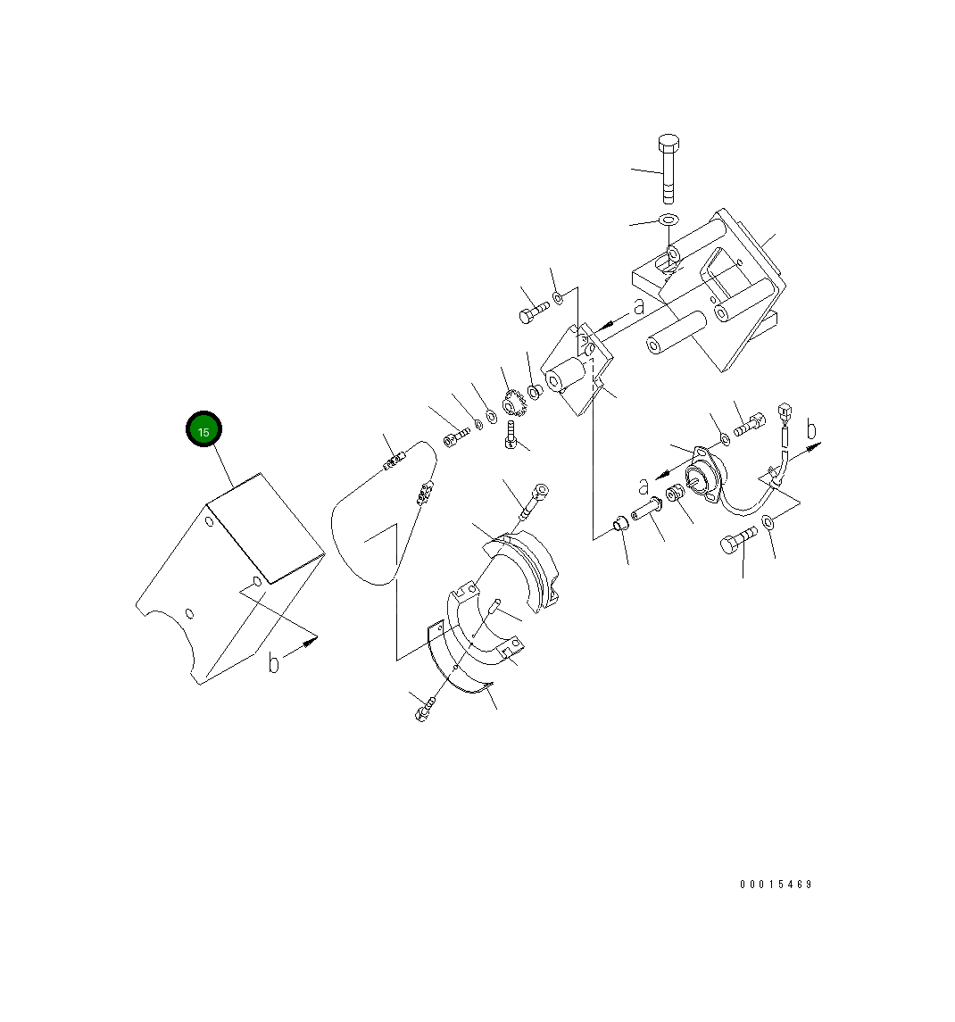 Крышка 23F-843-3180 Komatsu