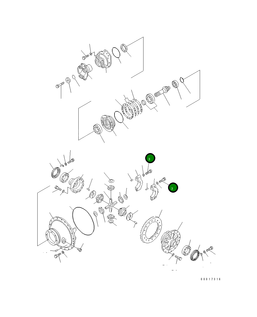 Болт 01011-82435 Komatsu