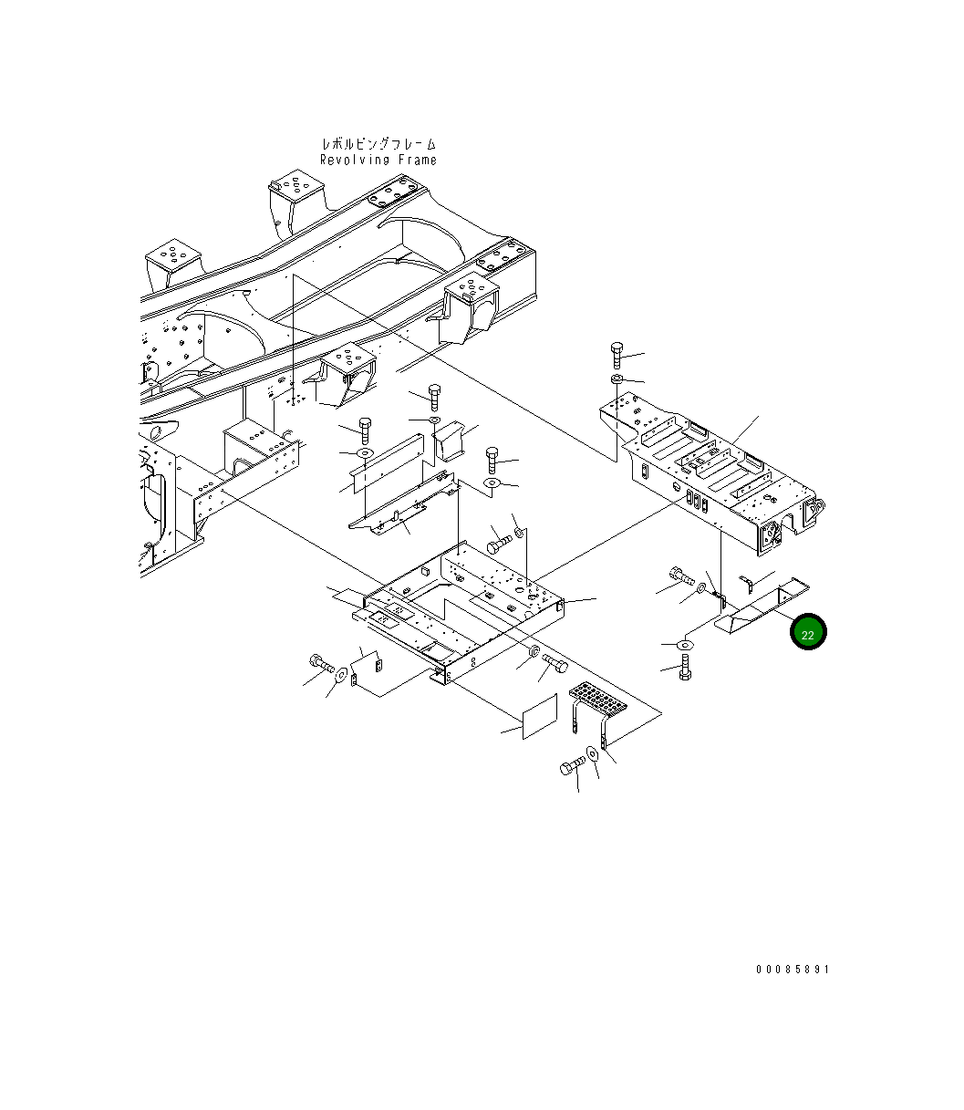 Крышка 21T-53-32812 Komatsu