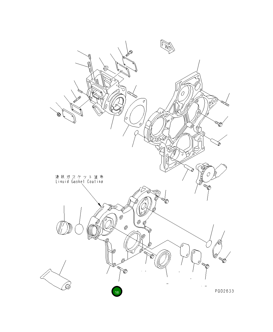 Болт YM26106-060652 Komatsu