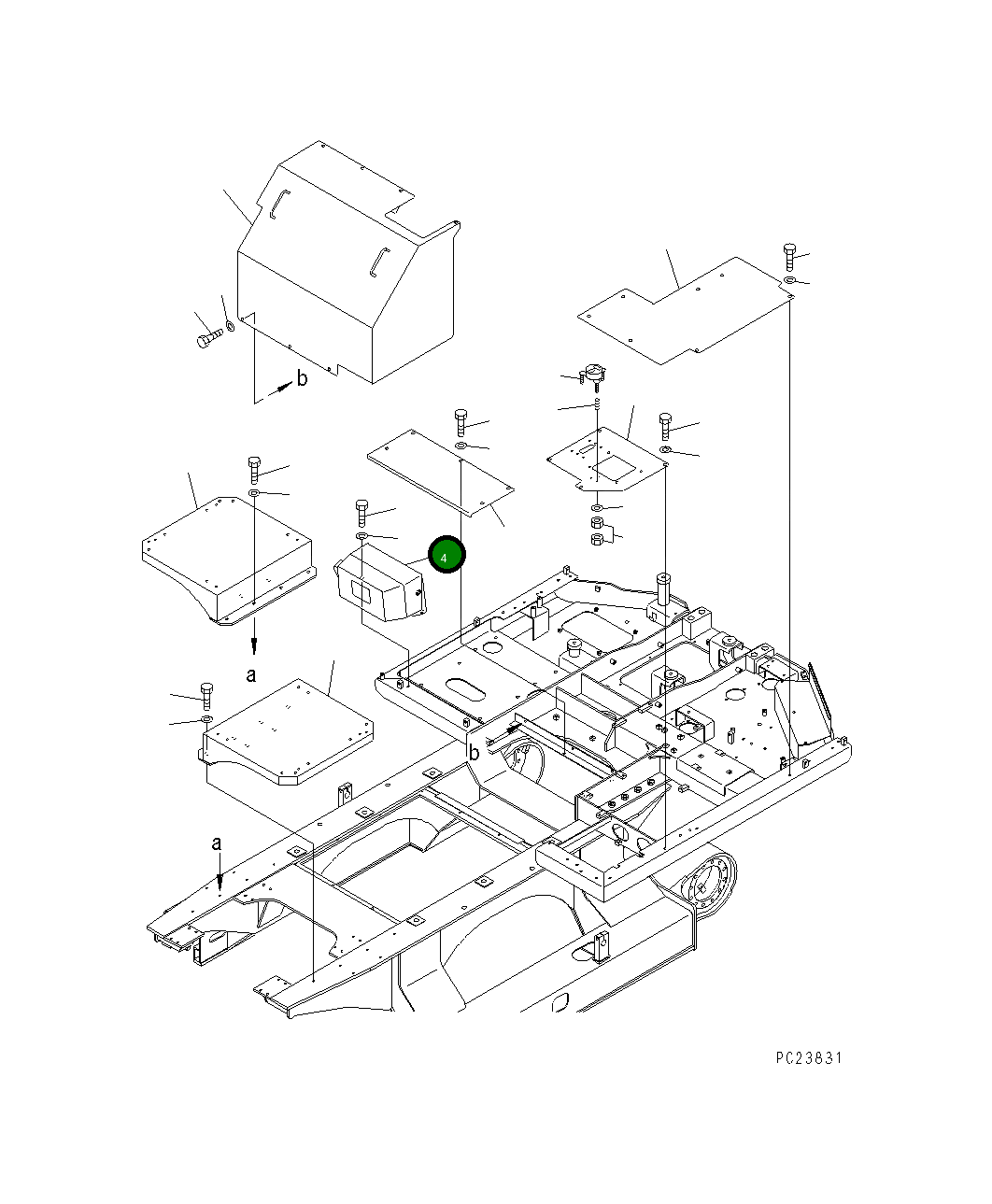 Крышка 8206-54-3281  Komatsu