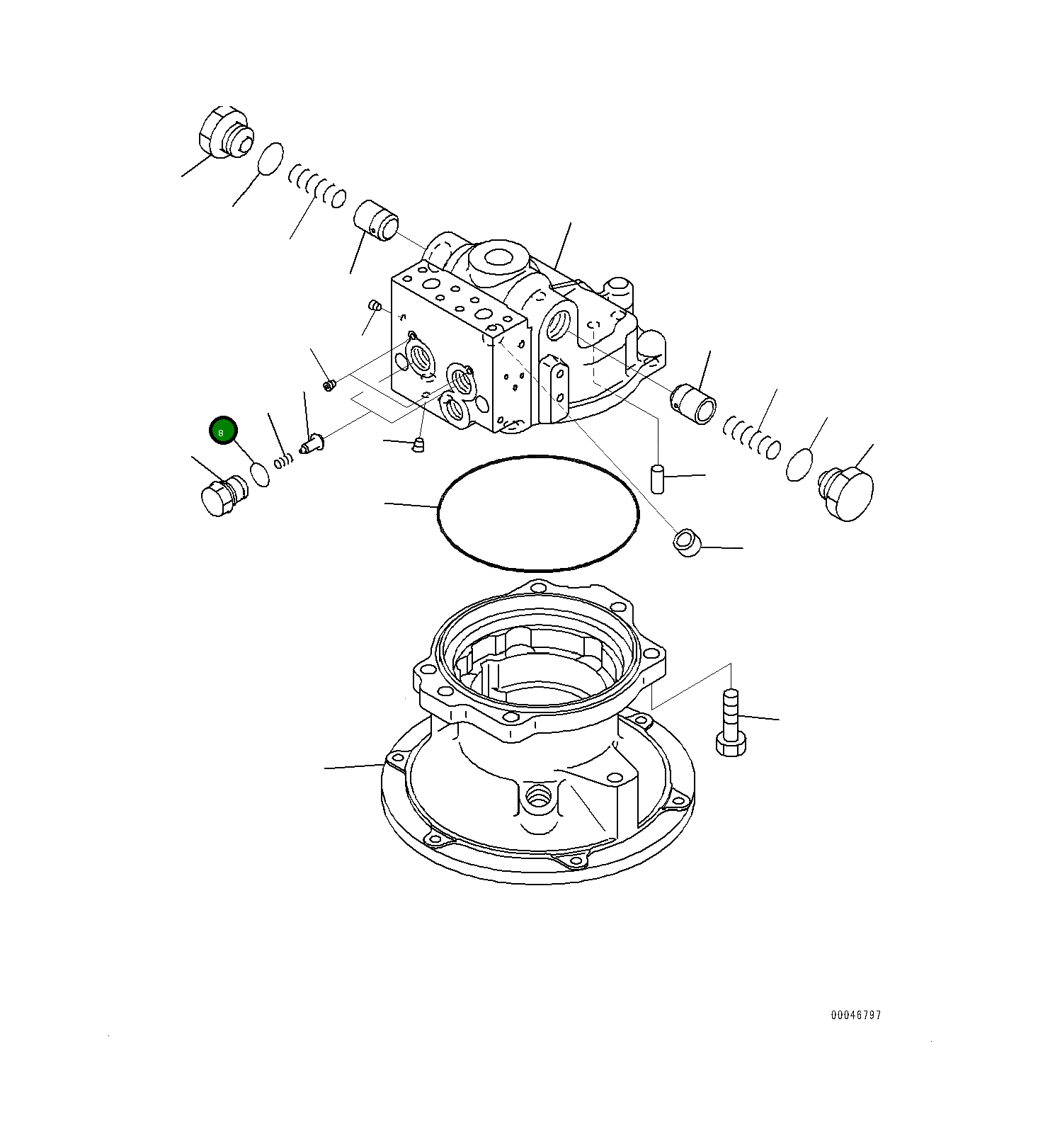 Кольцо уплотнительное (O-Ring) 07000-12020 Komatsu