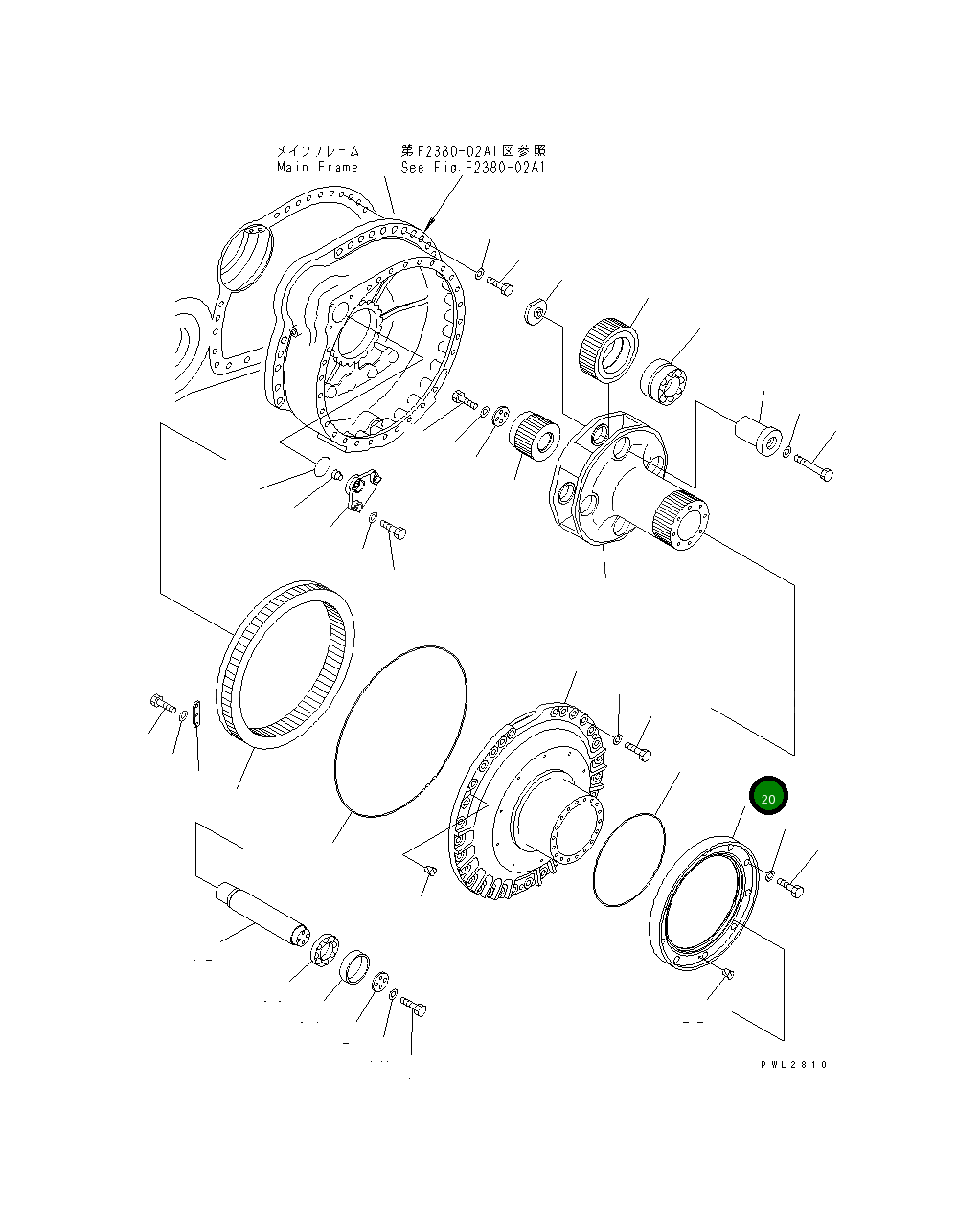 Крышка 195-27-34330 Komatsu