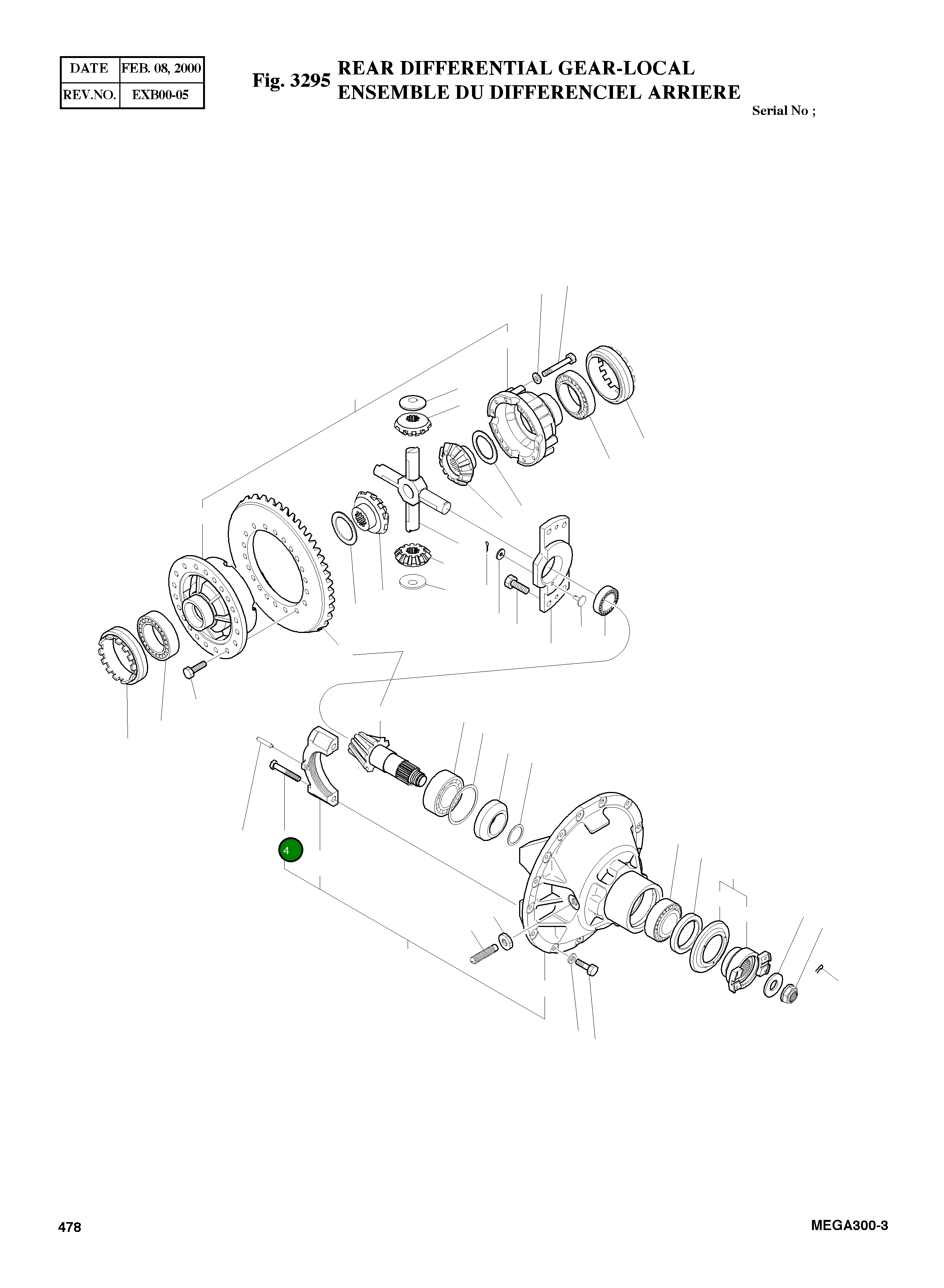 Болт 4120-7054 Komatsu