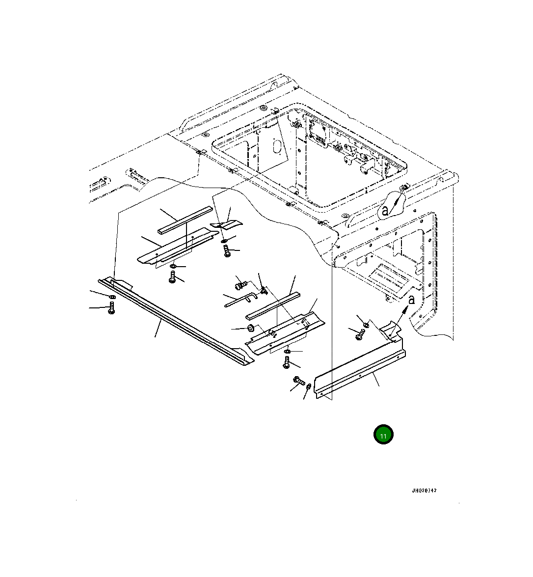 Крышка 4A2-53-12571 Komatsu