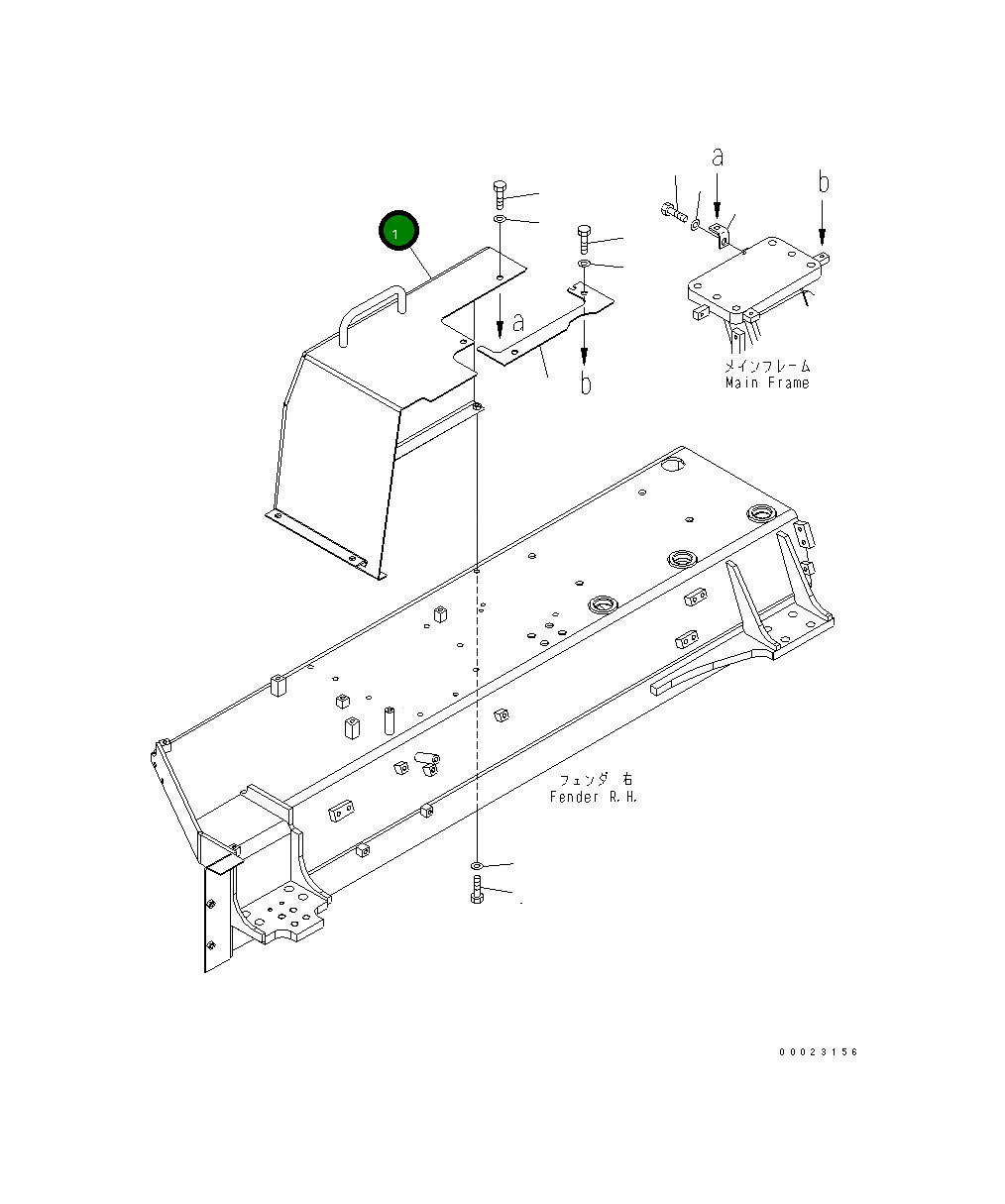 Крышка 154-54-78370 Komatsu