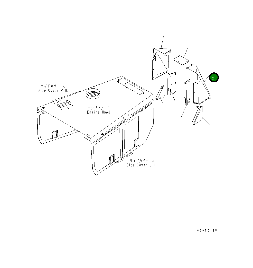 Крышка 195-54-81823 Komatsu