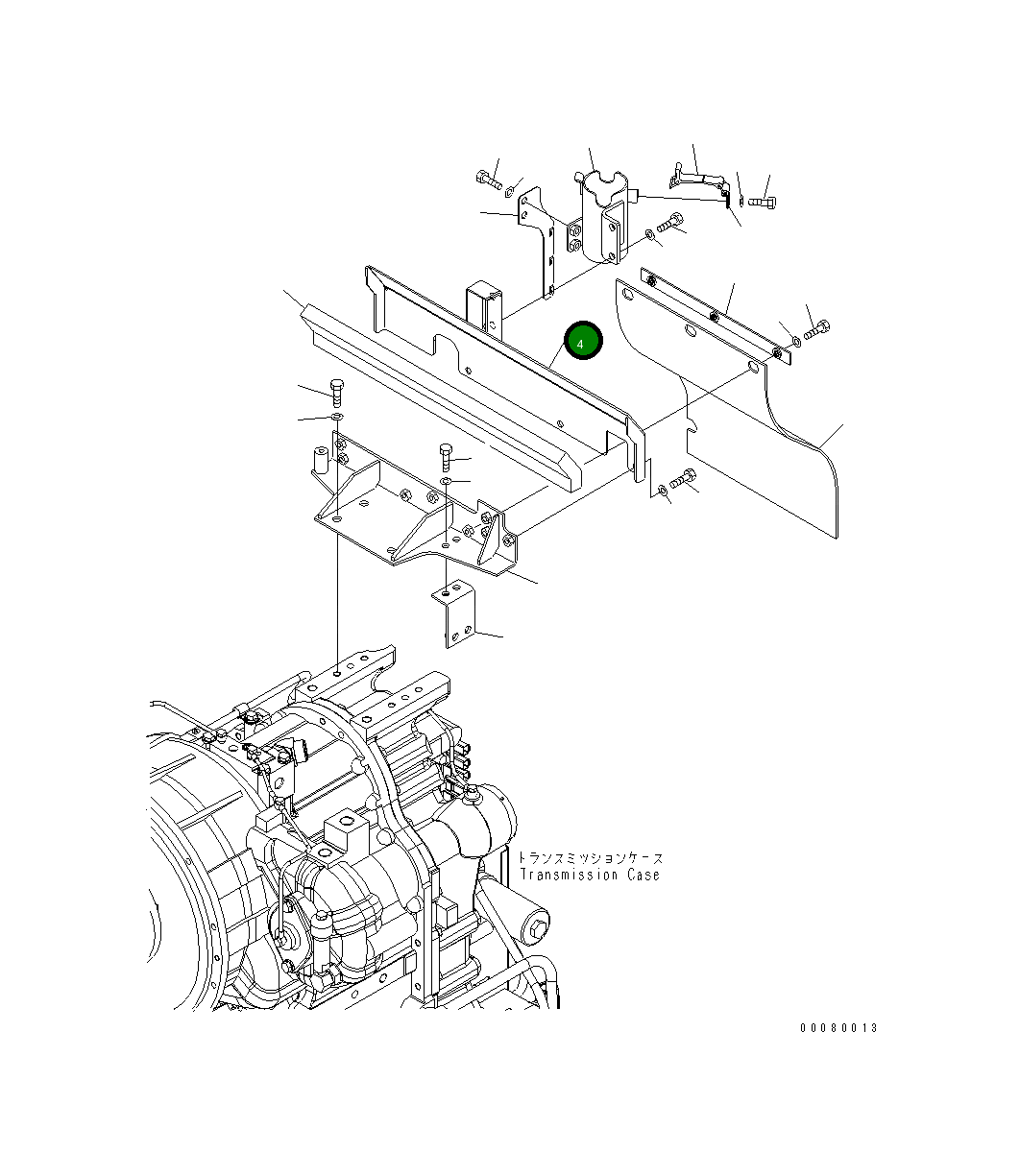 Крышка 23B-16-53252 Komatsu