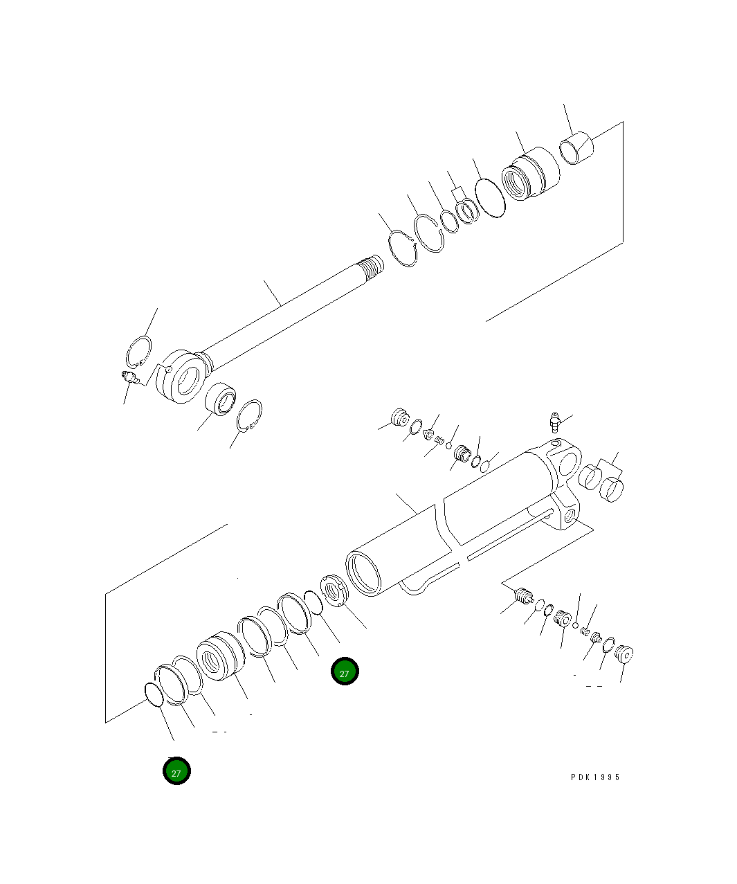 Кольцо уплотнительное (O-Ring) 20G-61-K1760 Komatsu