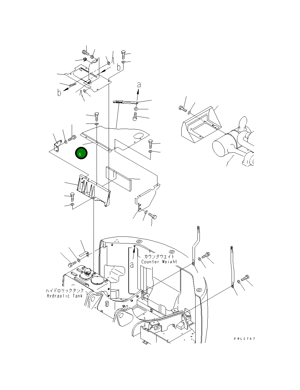 Крышка 22U-54-17860 Komatsu