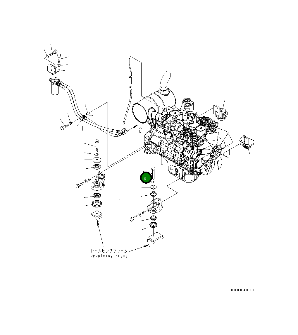 Болт 01011-B1630 Komatsu