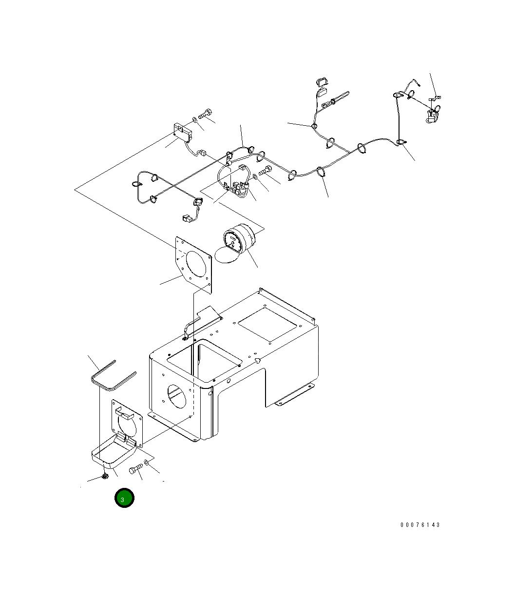 Крышка 561-86-85210 Komatsu
