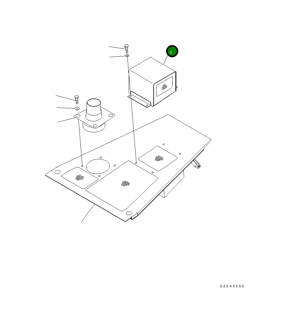 Крышка 134-54-62661 Komatsu
