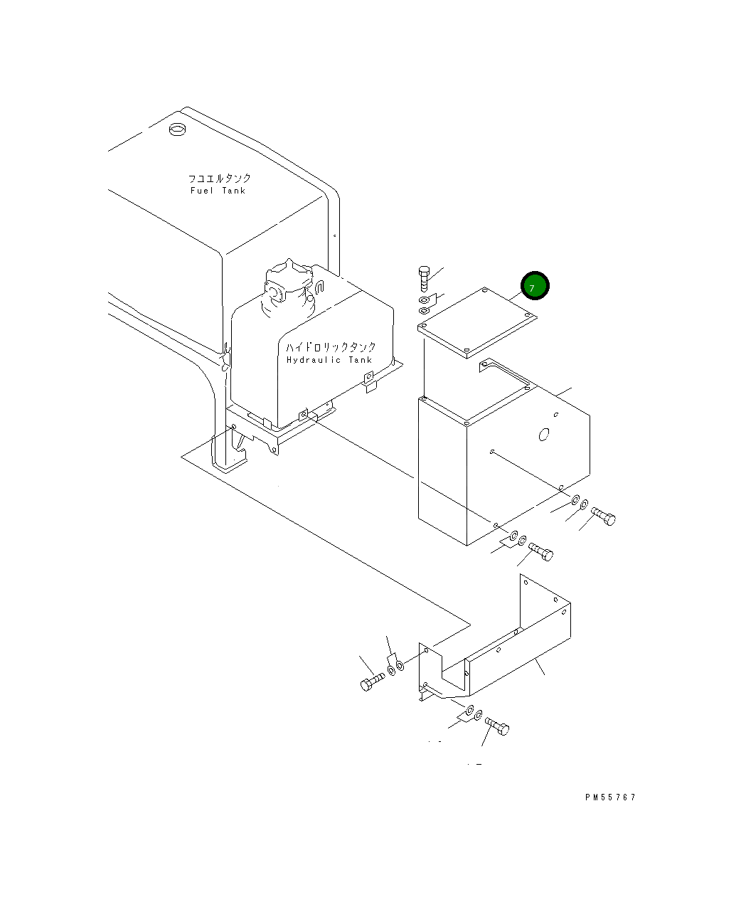 Крышка 234-54-48510 Komatsu