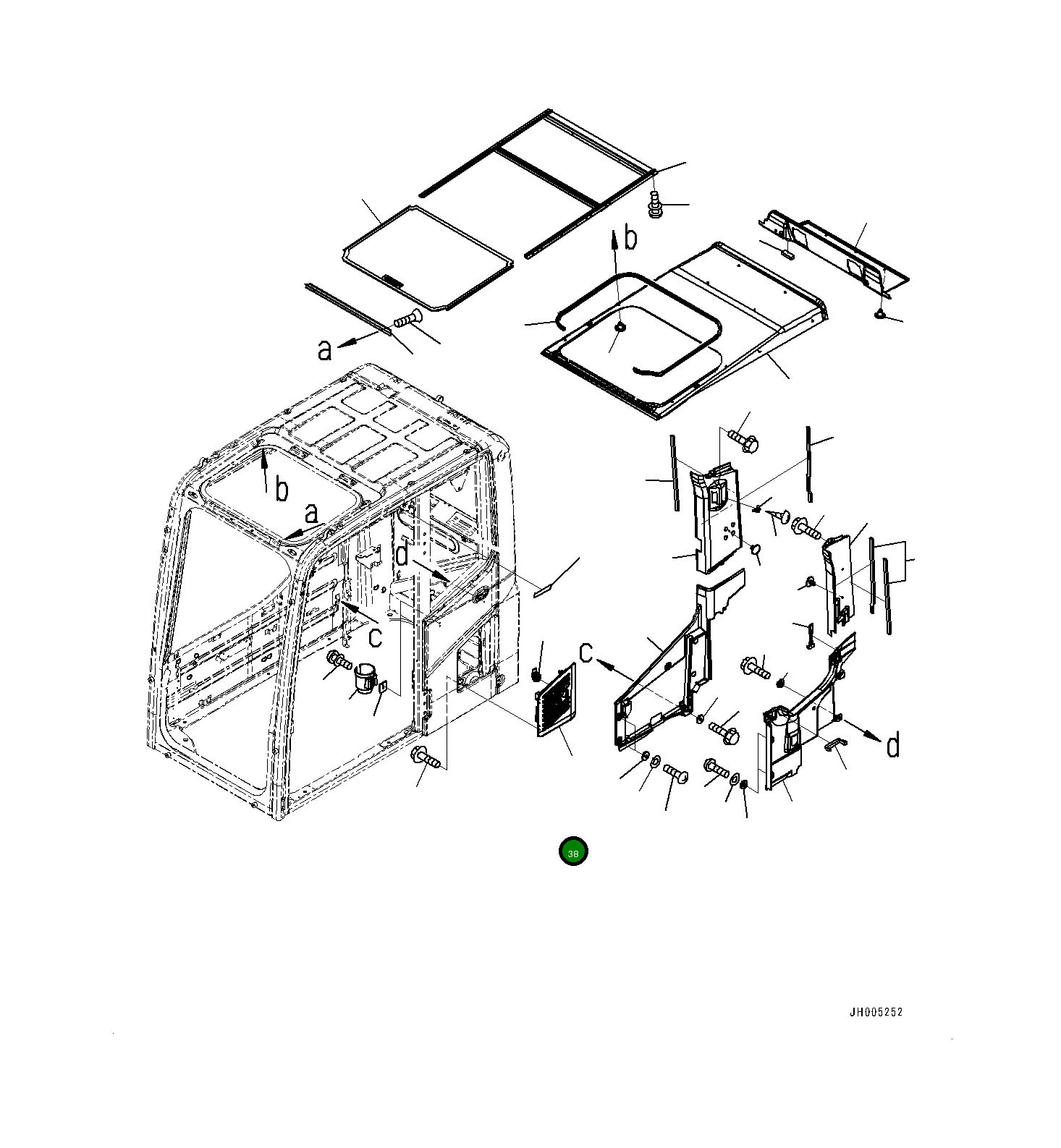 Крышка 20Y-53-11752 Komatsu