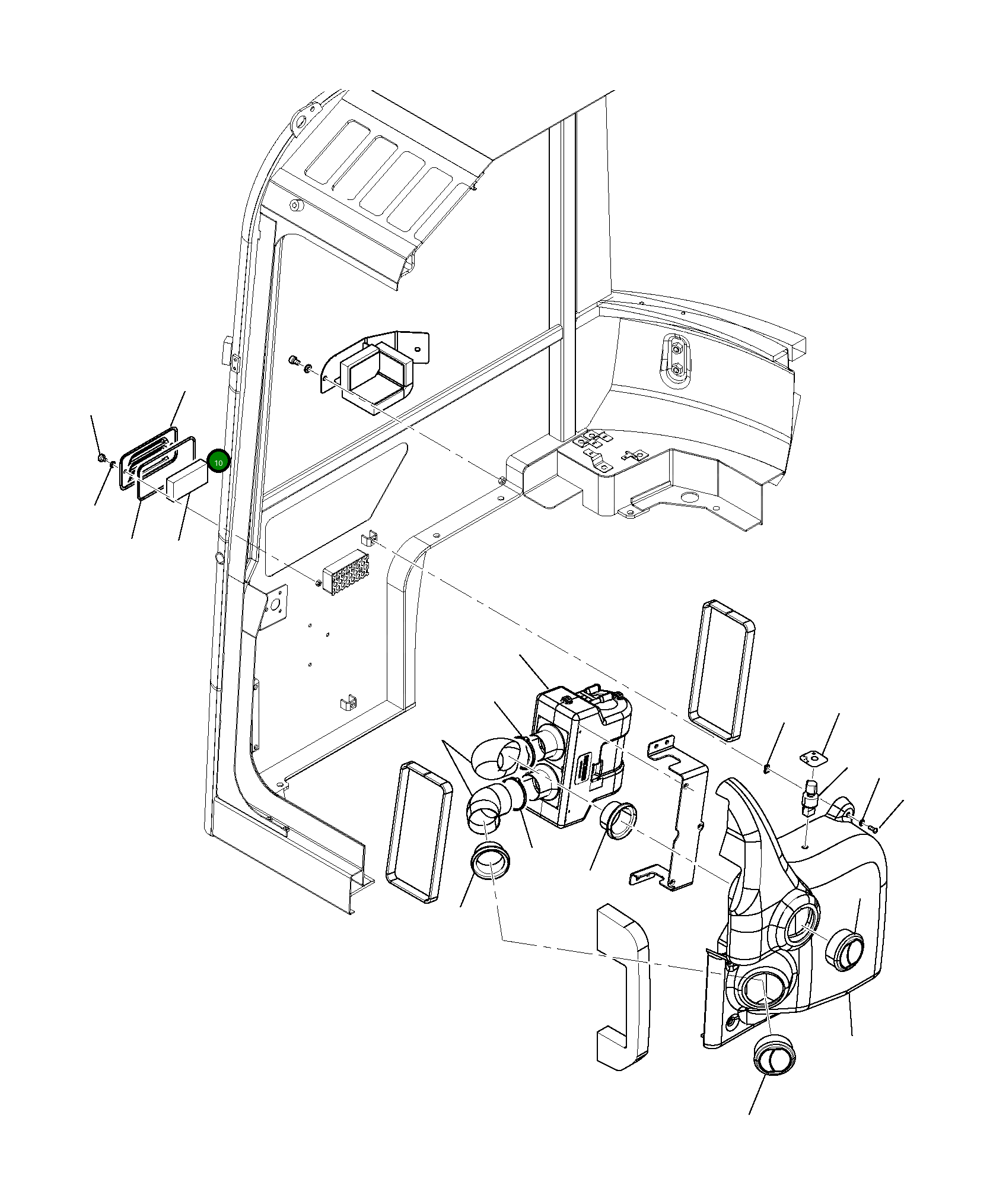 Крышка 22J-54-R9370  Komatsu