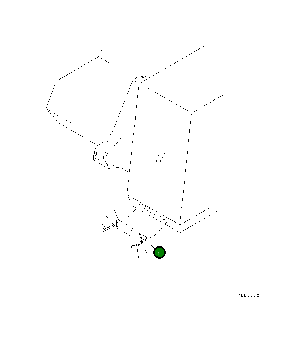 Крышка 208-06-51650 Komatsu