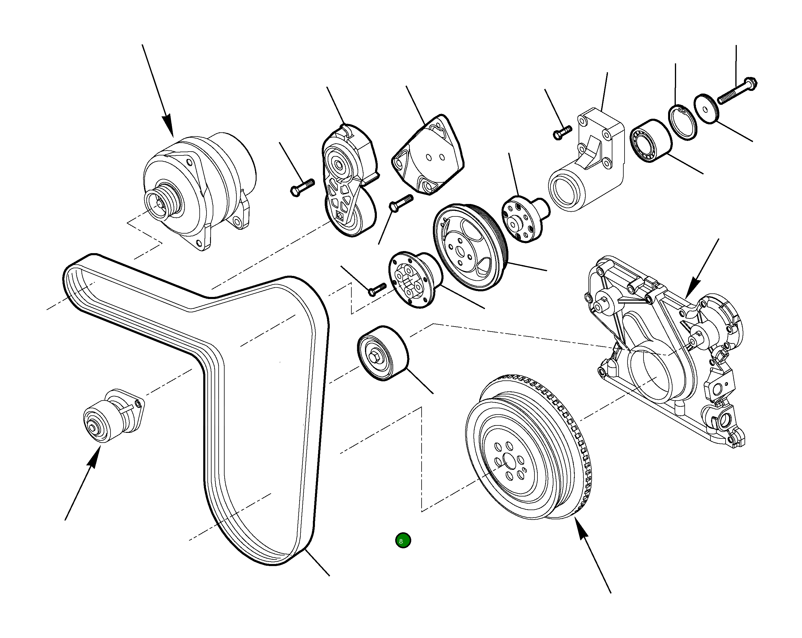 Болт EA16587724  Komatsu
