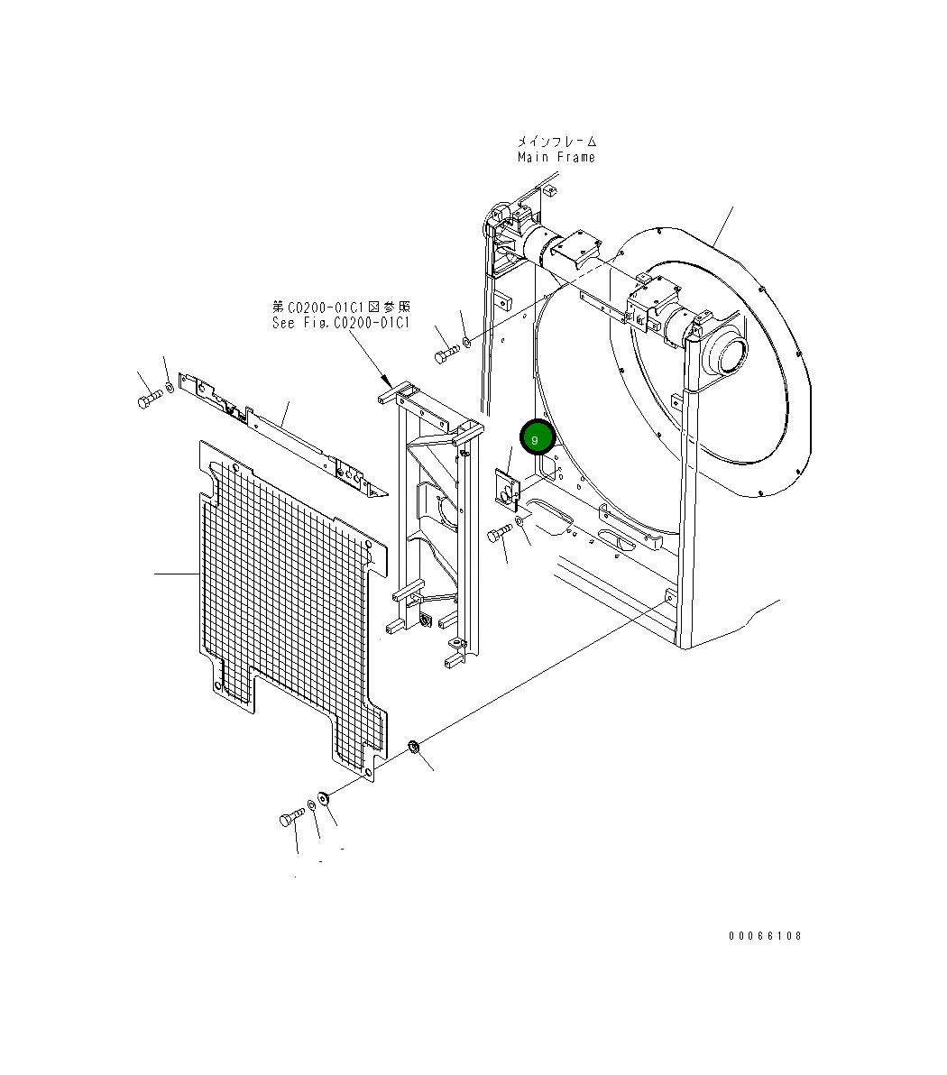 Крышка 154-03-76211 Komatsu