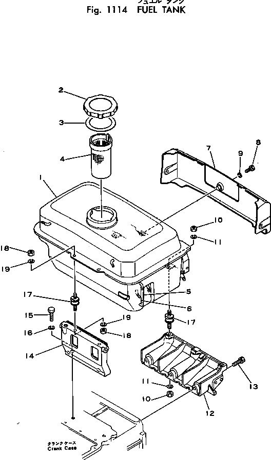 Болт KT01123-50828  Komatsu