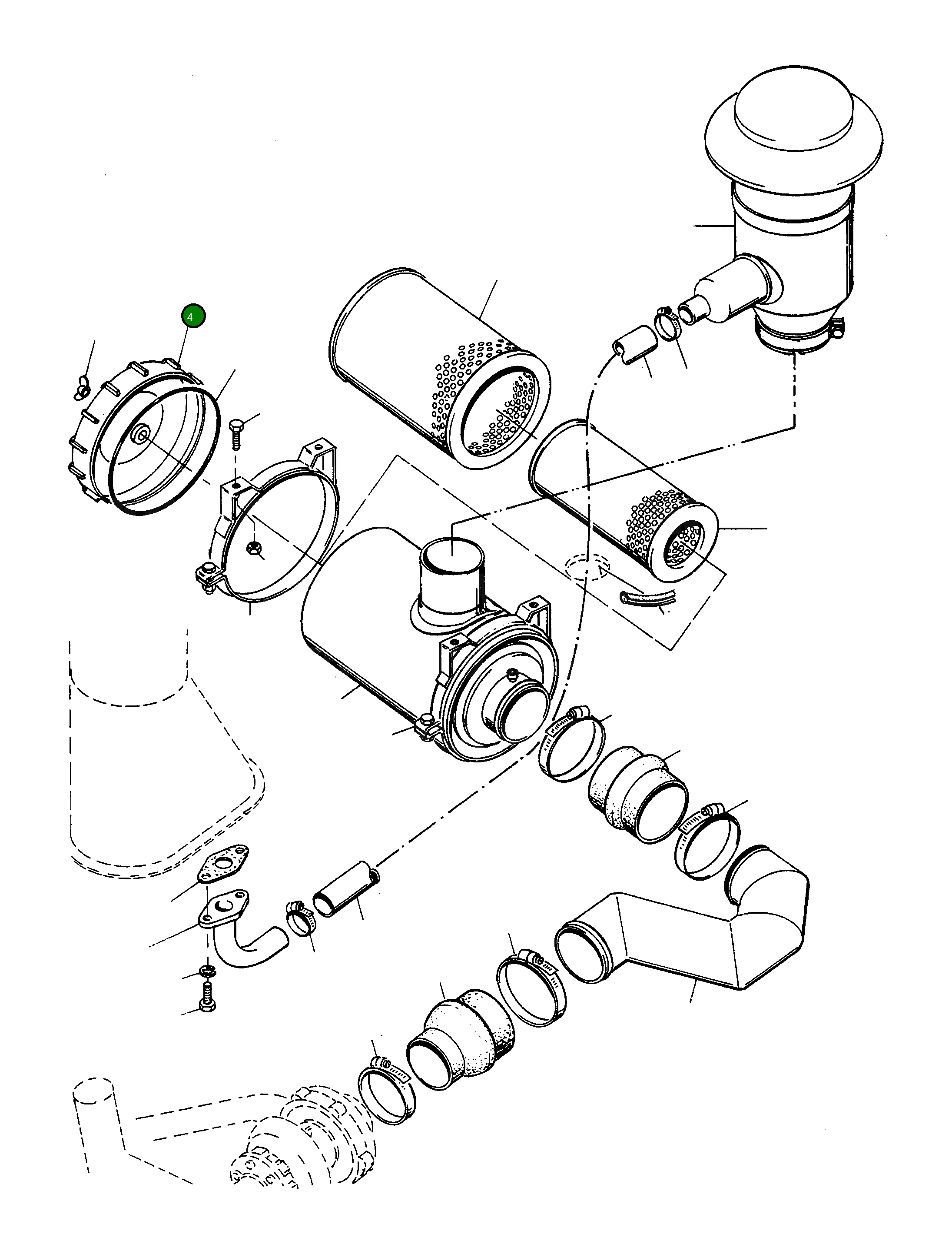 Крышка 3235409M1  Komatsu