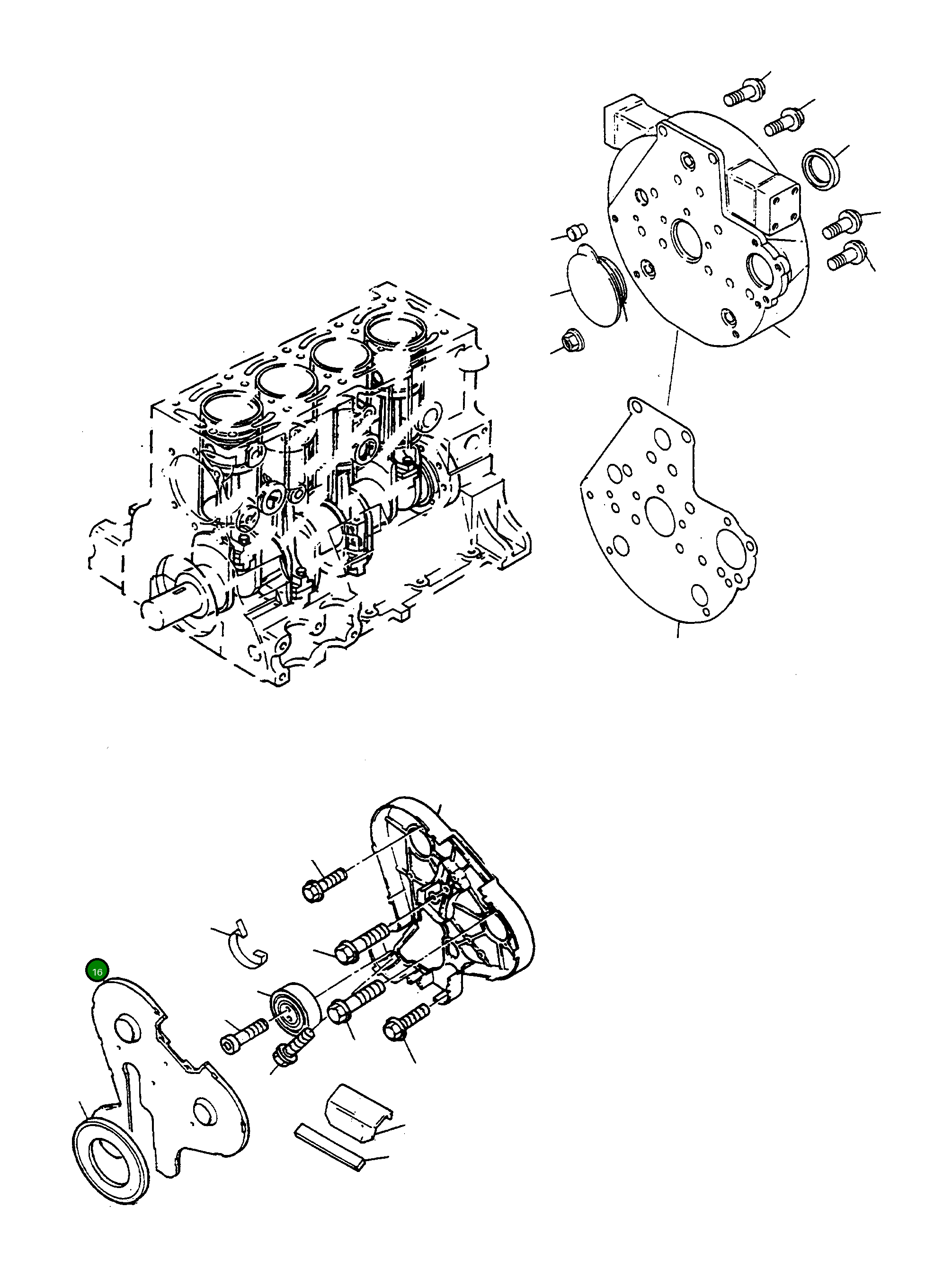 Крышка 4918000M1  Komatsu
