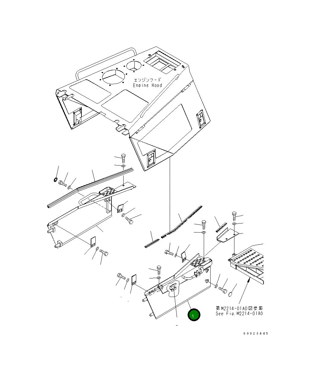 Крышка 154-54-74730  Komatsu