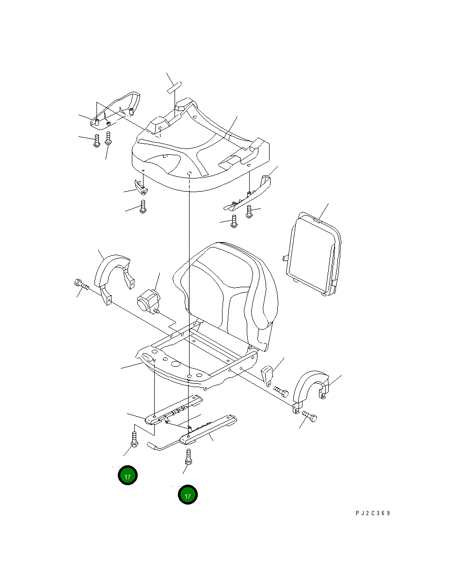 Болт 3EB-50-39280 Komatsu