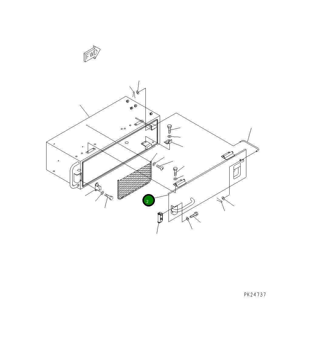 Крышка 8233-54-3190  Komatsu