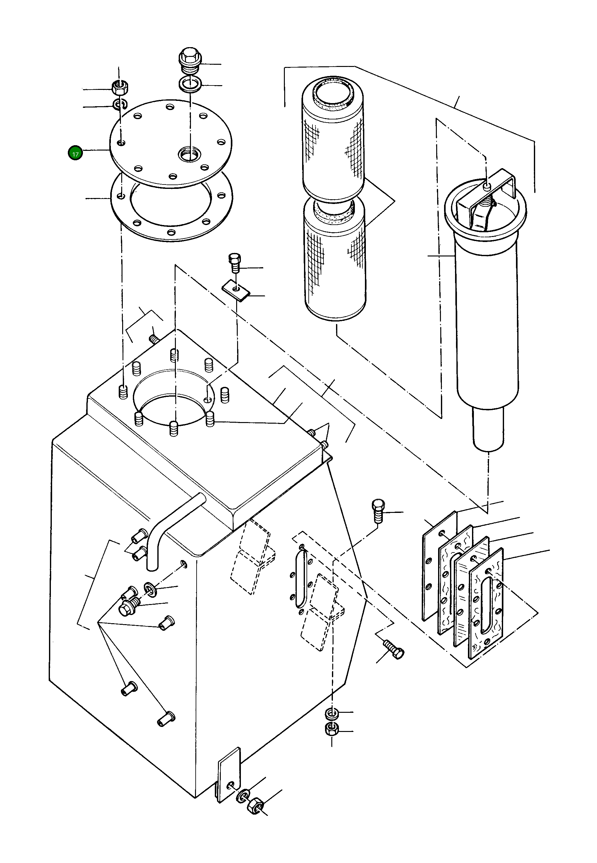 Крышка 3070512M1 Komatsu