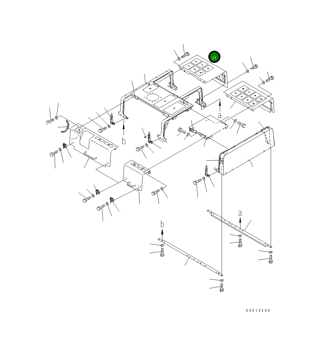 Крышка 209-54-77161 Komatsu