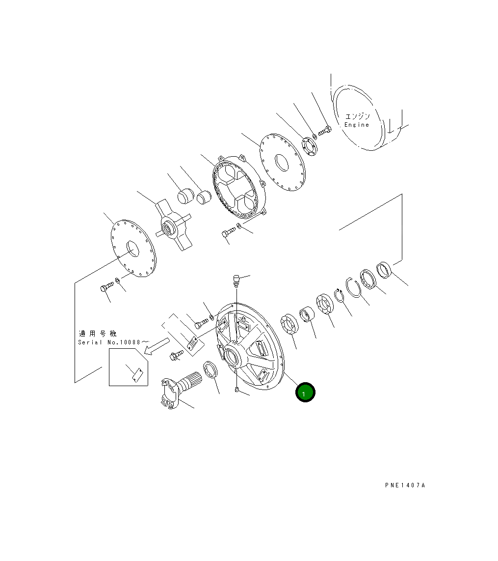 Крышка 428-12-11122 Komatsu