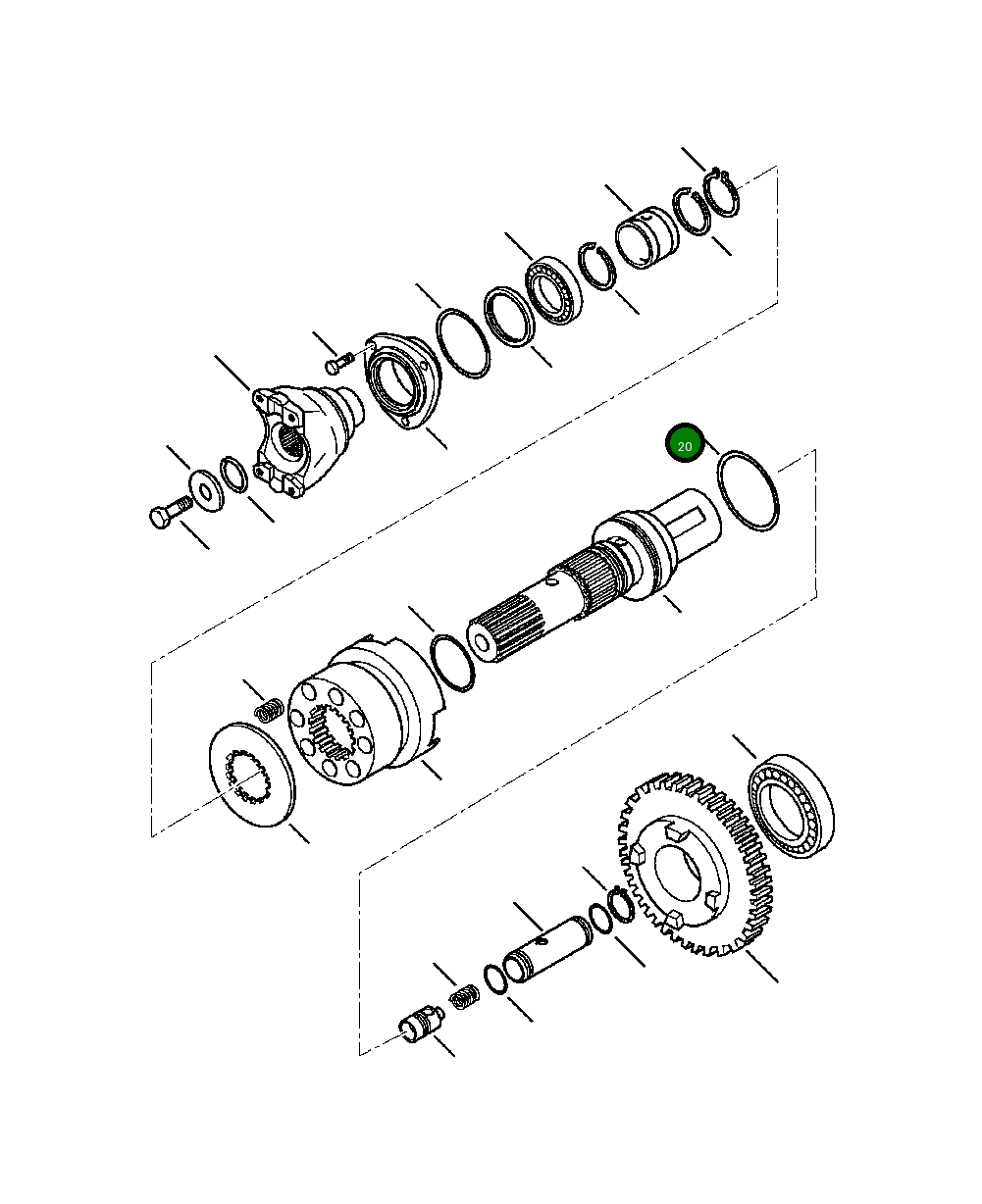 Кольцо уплотнительное (O-Ring) CA0033022 Komatsu