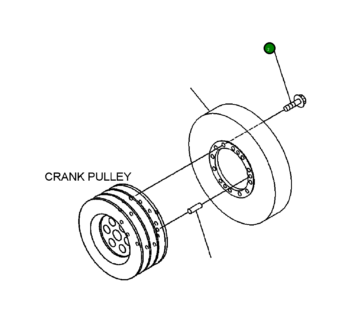 Болт 01435-11025 Komatsu