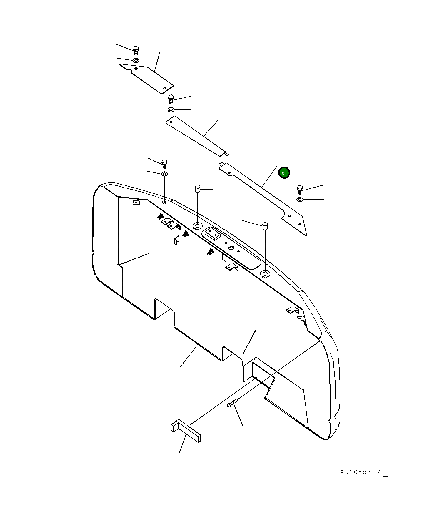 Крышка 203-54-11851 Komatsu
